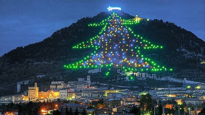 Albero Gubbio, sarà acceso da Medici senza Frontiere