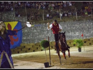 Palio dei Quartieri, la gara del Roccio a Porta Santa Croce
