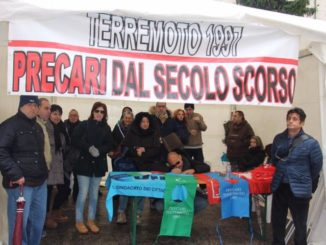 Nocera Umbra, mobilitazione per i “precari del terremoto”