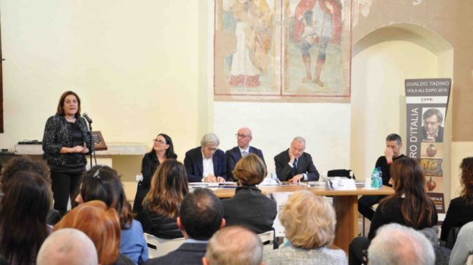 Presidente Marini a inaugurazione mostra Roberto Grillo a Gualdo Tadino