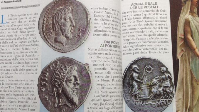 Quindici pagine della rivista ‘Archeo’ dedicate alle tavole eugubine
