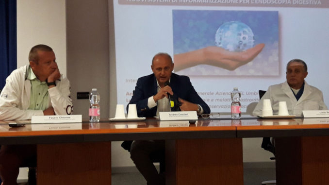 Gubbio, endoscopia digestiva, presentati nuovi sistemi di informatizzazione