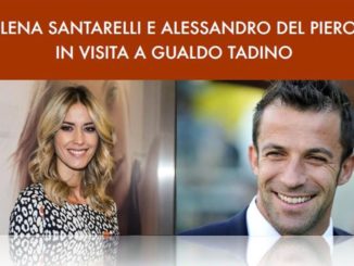 Elena Santarelli e Alessandro Del Piero in visita a Gualdo Tadino