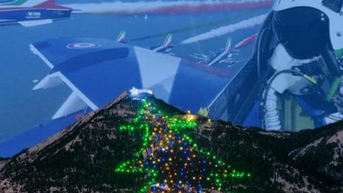 I piloti delle Frecce Tricolori accenderanno l'albero di Natale di Gubbio