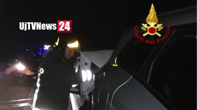 Tamponamento a catena, con ferito, sulla Variante Gubbio incidente stradale