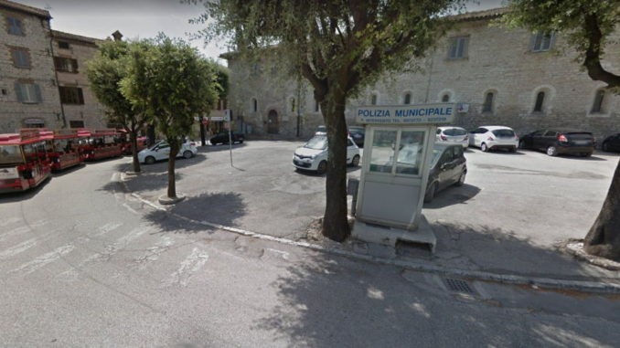  Gualdo Tadino, lavori in corso in centro storico