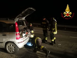 Incidente stradale un ferito lieve sulla Perugia Ancona 318 uscita di Gubbio 