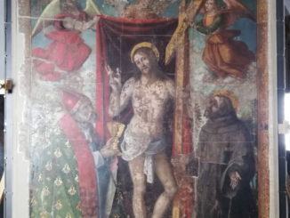 Aperta a Gubbio la mostra del gonfalone “Un giovane Raffaello a bottega”
