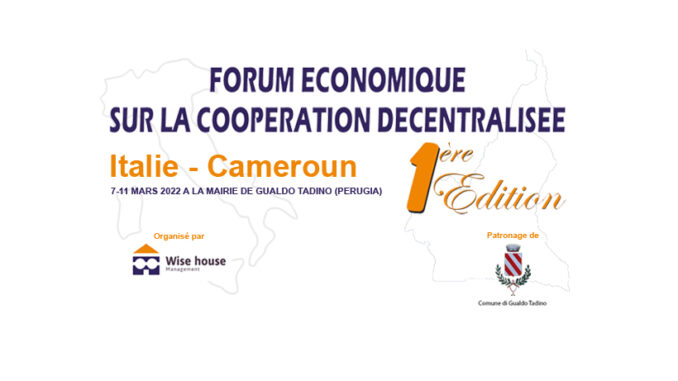 Gualdo Tadino, Forum sulla Cooperazione Decentrata Italia-Camerun, appuntamento per la prima edizione dal 7 all'11 marzo 2021
