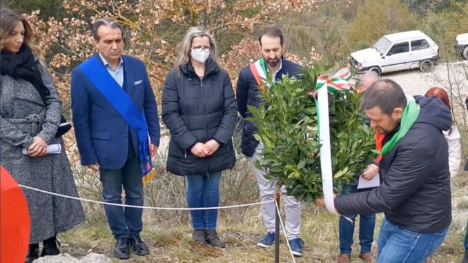 A Nocera una nuova pietra dell'ANPI "17 aprile" per i partigiani, in occasione della Commemorazione dell’eccidio di Collecroce