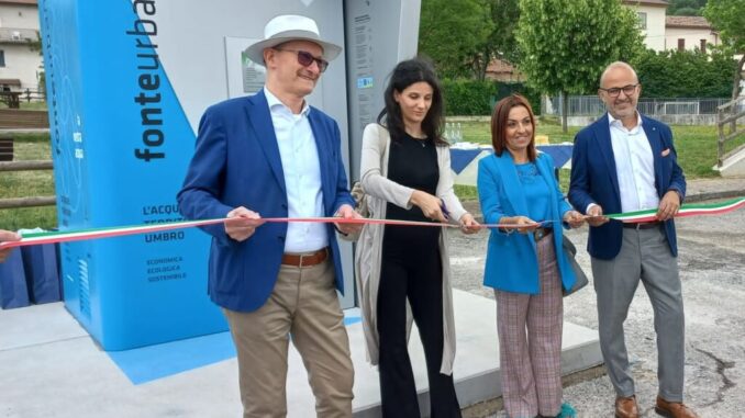 Inaugurata seconda fonte urbana di Gubbio
