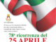25 Aprile, Stirati: “Data da festeggiare e di cui fare memoria”