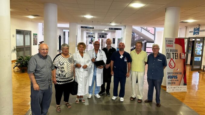 Ospedale Branca, donato ecografo portatile e wifi