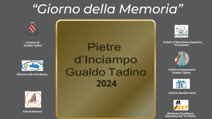 La giornata della Memoria a Gualdo Tadino con Pietre d’inciampo 2024