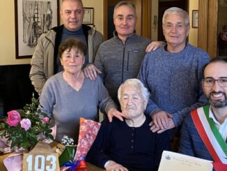 Nocera Umbra, festeggia la signora Chiara Agostini con i suoi 103 anni