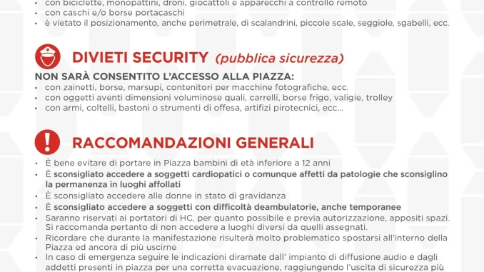 Gubbio, Ceri 2024 le indicazioni di sicurezza