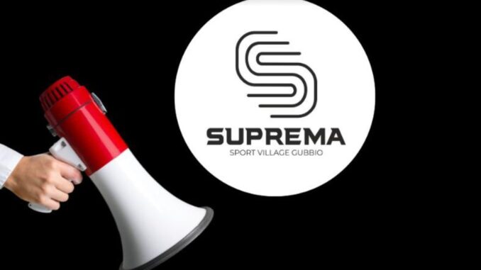 Inaugurazione "Suprema Sport Village" il 21 settembre a Gubbio