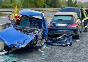 Incidente Frontale sulla SS 318: due feriti, grave un 82enne