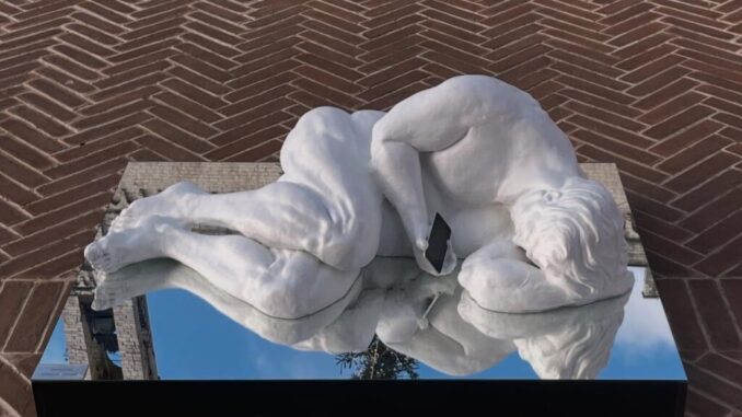 Scultura "Narciso" di Ghirelli a Gubbio fino al 31 dicembre