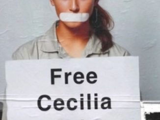 Flash mob a Gualdo Tadino per la liberazione di Cecilia Sala