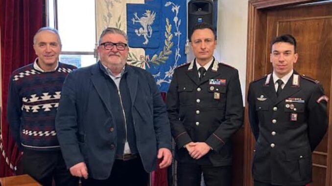 Nuovo Comandante dei Carabinieri a Sigillo, incontro ufficiale