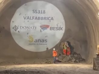Completato lo scavo della galleria Casacastalda sulla SS318