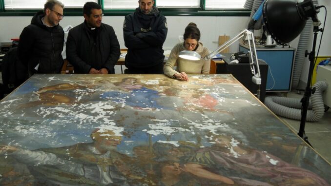 Restaurata la pala di Ciro Ferri, torna visibile a Gubbio