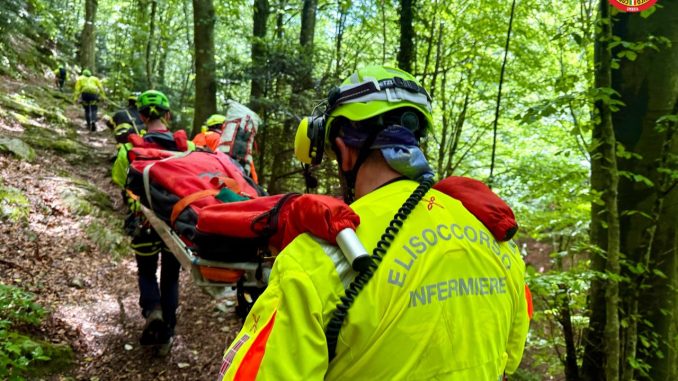 Due escursioniste ferite [Video] sul Monte Cucco, soccorse dal SASU