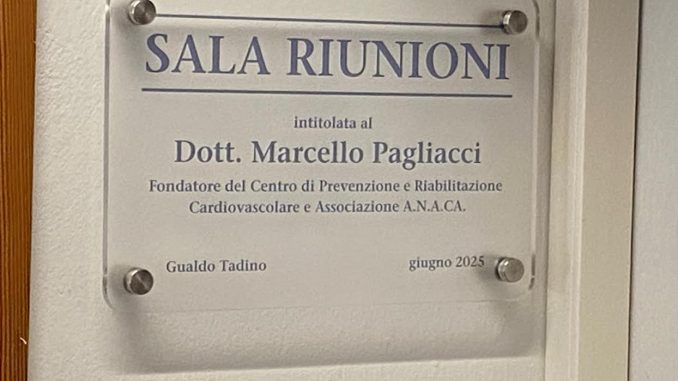 Intitolata a Marcello Pagliacci la sala del Centro Cardiologico