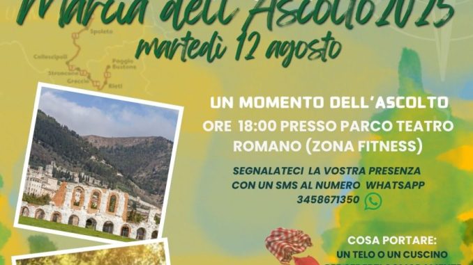 Assisi e Gubbio, due tappe umbre per la Marcia dell’ascolto
