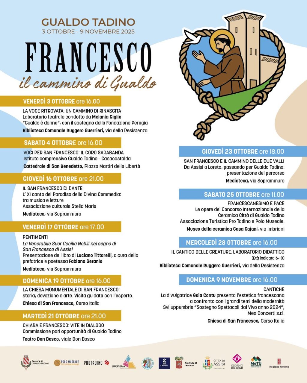 Francesco, il cammino di Gualdo: arte, fede e comunità