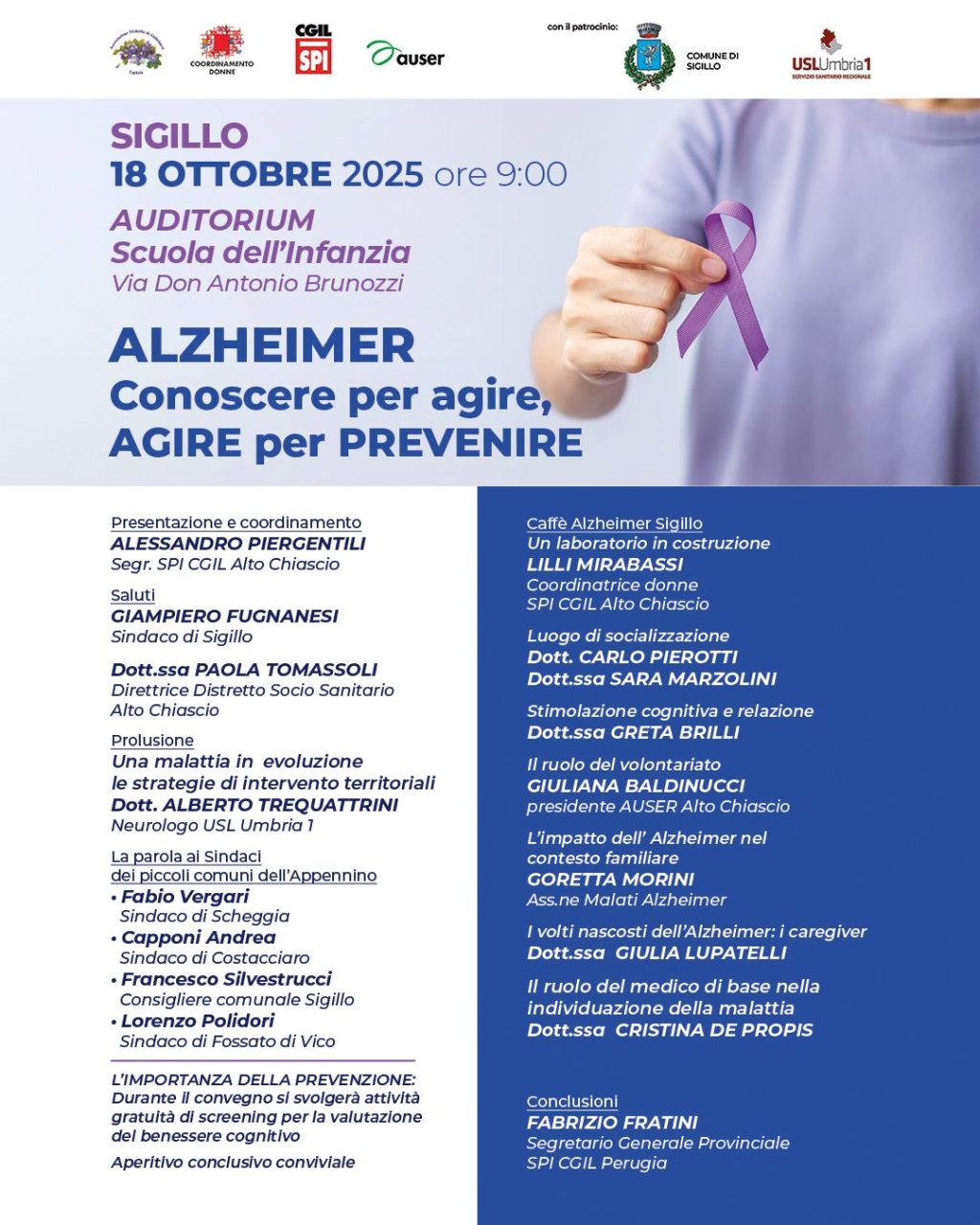 Sigillo, un anno di ‘Caffè Alzheimer’: verso nuovi spazi di supporto