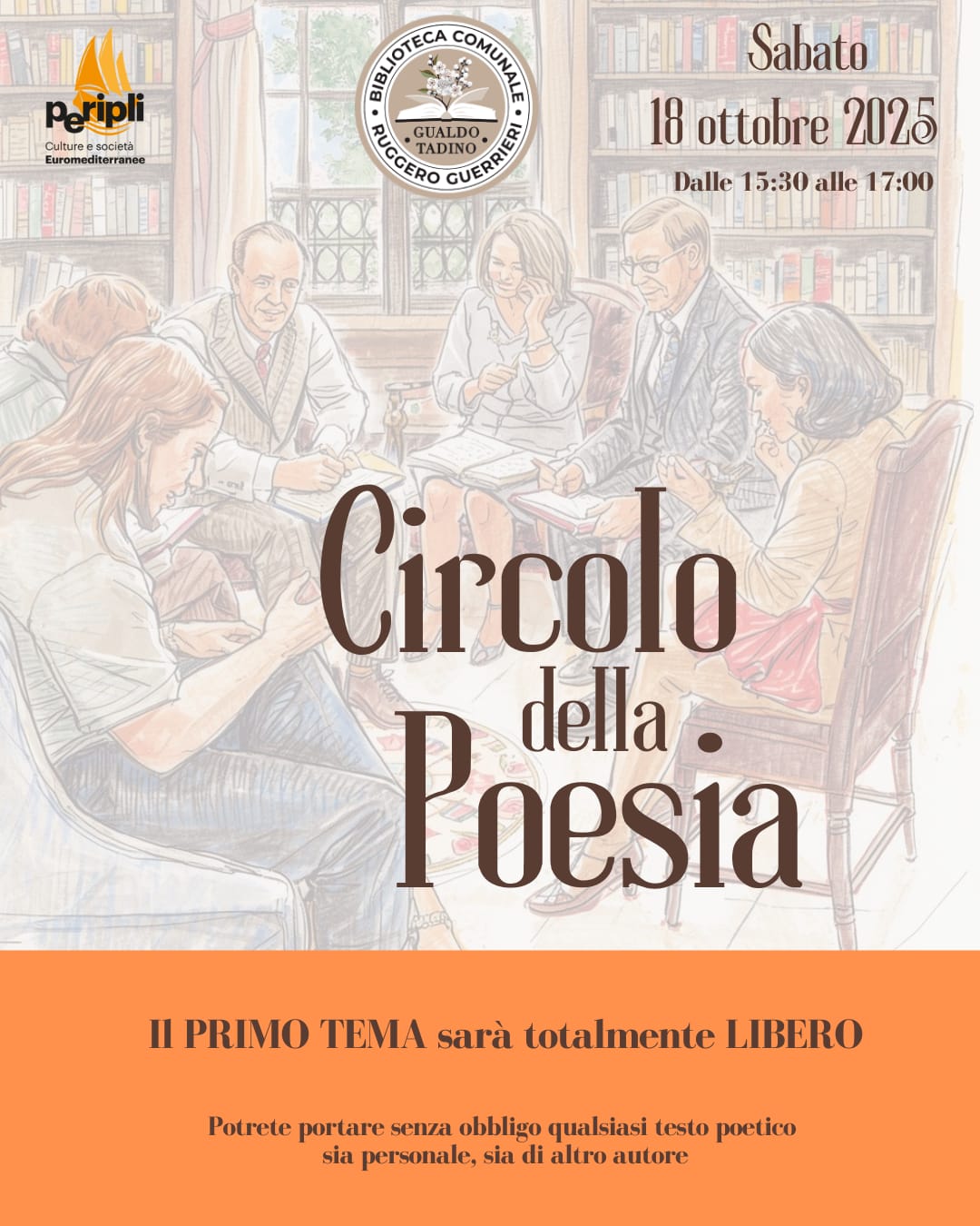 Il Circolo della Poesia arriva in biblioteca a GualdoTadino