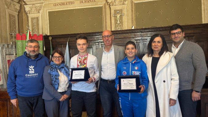 Il Sindaco Presciutti ha ricevuto in Municipio due giovani eccellenze