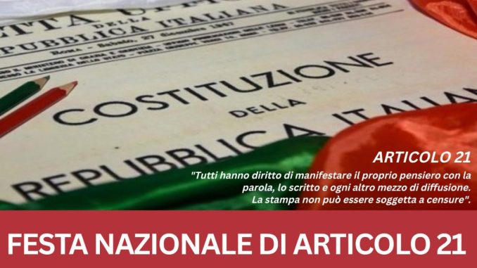 A Gualdo Tadino la Festa nazionale di Articolo 21