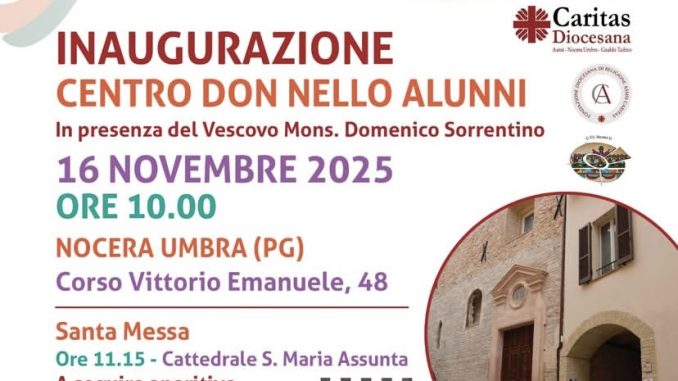 Nocera Umbra inaugura il Centro Don Nello Alunni