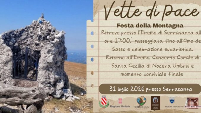 Vette di Pace a Serrasanta la festa della montagna in Umbria